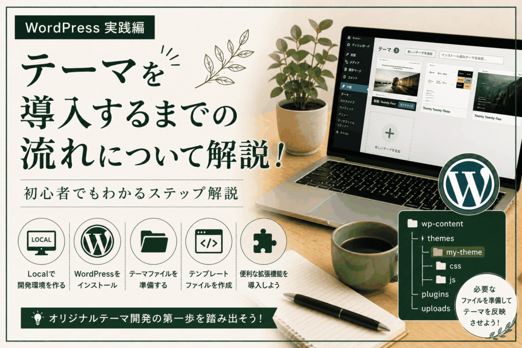 テーマを導入するまでの流れについて解説