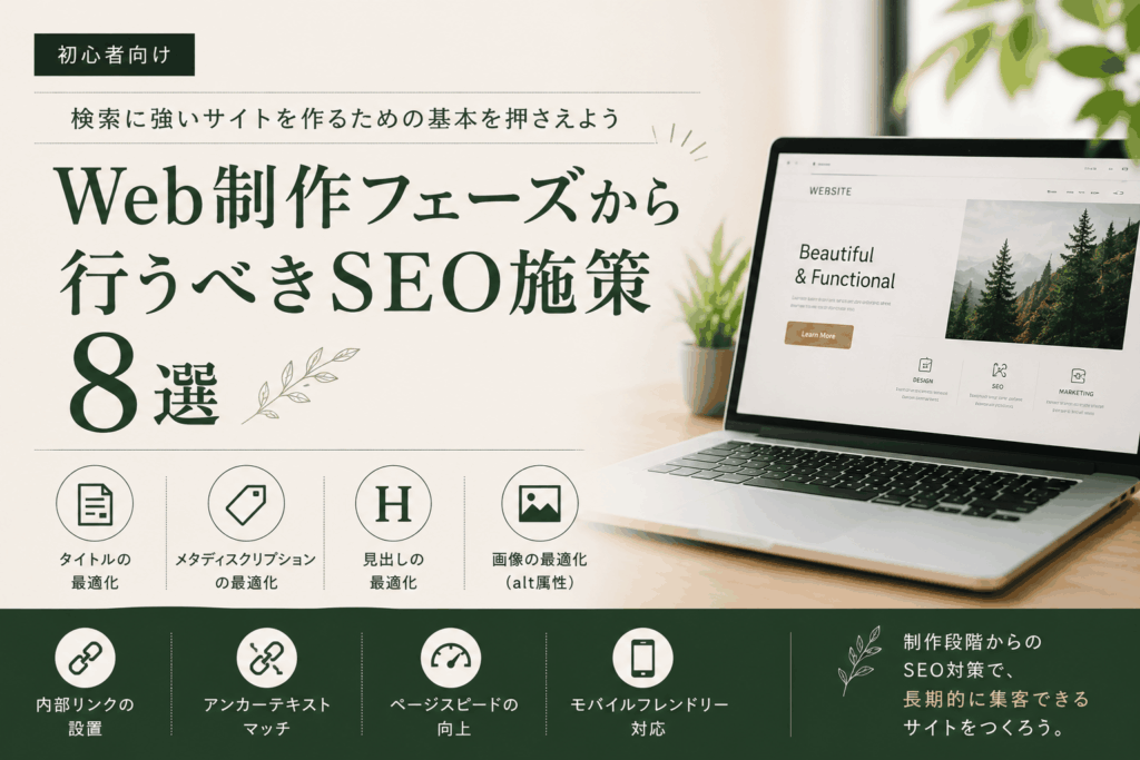 Web制作フェーズから行うべきSEO施策8選